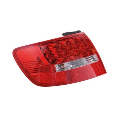 Image of 4F9945095E Rear light VALEO 043846 ORIGINAL PART Left Outer section with bulbs bulb holder AUDI: A6 C6 Allroad, Avant