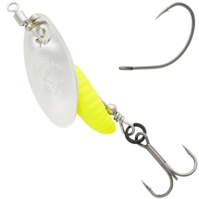 Image of Savage Gear Grub Spinner Silver Yellow 2.2g