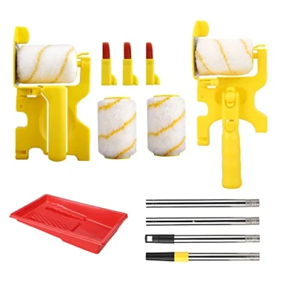 Image of ZYLLZY Multifunctional Paint Roller Brush,Hand held Clean Cut Edger Brush Edge Corner Brushes for Wall Ceilings DIY Indoor and Outdoor Painting