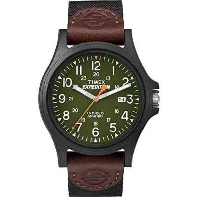 Image of Timex Men Analogue Quartz Watch with Fabric Strap TWF3C8430