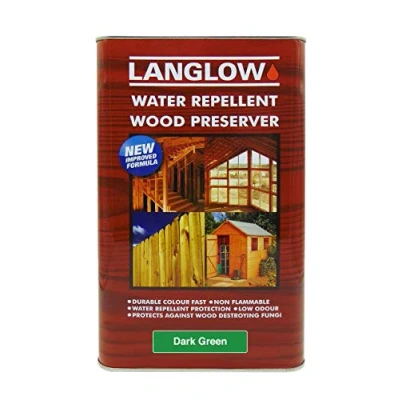 Image of Palace Langlow Wood Preserver Dark Green 5 lt (1131900), Litre