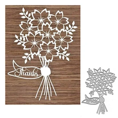 Image of Flower Decoration Metal Cutting Die Cuts, Stencils DIY Crafts Cards Dies Cuts for Embossing Card Making Photo Decorative Paper Scrapbooking