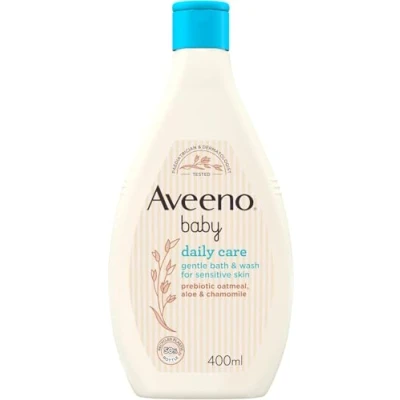 Image of Aveeno Baby Gentle Bath and Wash, White, 400 ml (Pack of 1)