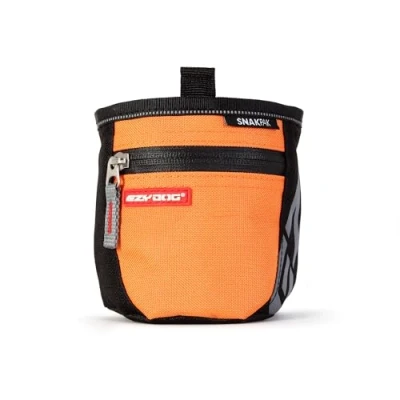 Image of EzyDog SnakPak Dog Treat Bag Walking Bag, Training Treats, Poop Dispenser, Magnetic Closure, Training, Waterproof Zip (Orange)