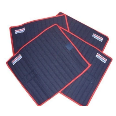 Image of John Whitaker Stable Leg Wrap Set Of 4 Blue/Red, One Size