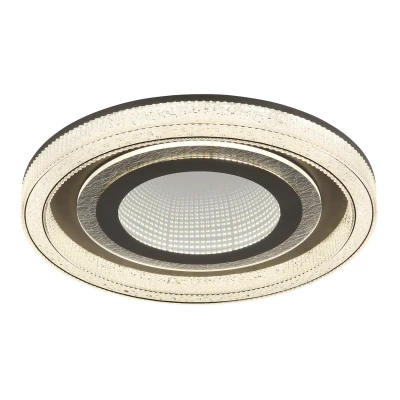 Image of Alsuna Integrated LED Semi Flush Ceiling Light Anthracite Matt Dimmable 2700 6000K Remote Control
