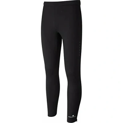 Image of Ronhill Men&#039;s Core Tight Leggings, Black/Bright White, S UK