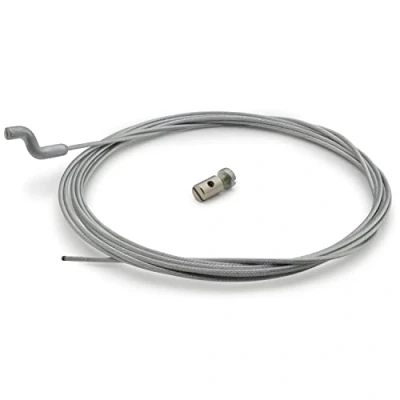 Image of Easyboost Flexible Throttle Cable Diameter 1.5 mm with Z End Piece 2.50 m Universal Gas Screw Nipple for Lawnmower Single Axle Tractor Brush Cutter