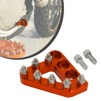 Image of JFGRACING Motorcycle Rear Brake Pedal for Billet 125 250 300 350 450 530 690 950 990 SX EXC XCF SXF XC XCW EXCF SMR Orange