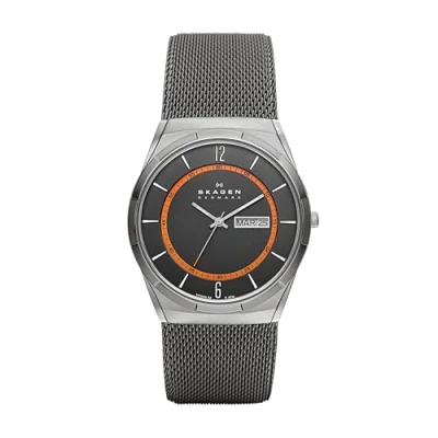 Image of Skagen Melbye Three Hand Watch with Stainless Steel Mesh Band