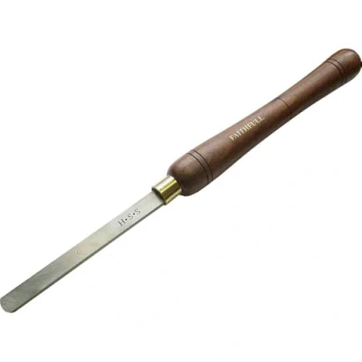 Image of Faithfull HSS 15mm Round Nose Full Length Woodturning Chisel