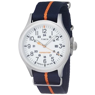 Image of Timex Men&#039;s Expedition Noth Sierra 40mm Stainless Steel/White Analog Watch
