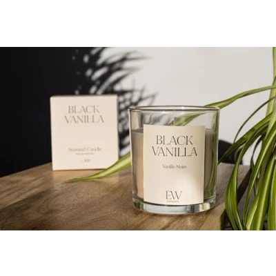 Image of Marco Paul Black Vanilla 30 Hour Scented Candles Home Decor Candle Gift Set Tea Small Long Burning Lights Christmas Sets