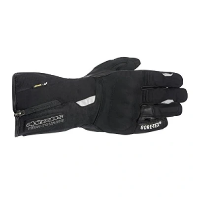 Image of 352201610M Alpinestars Jet Road Gore Tex Motorcycle Gloves M Black
