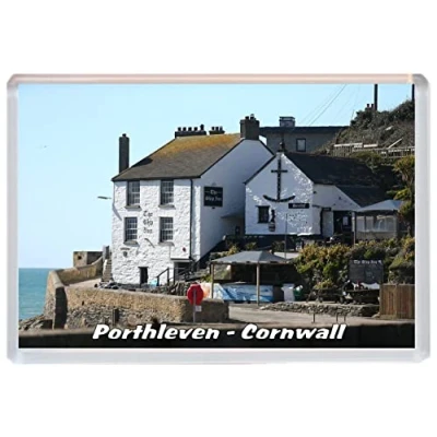Image of Baked Bean Store Porthleven Cornwall 96 x 67mm Jumbo Fridge Magnet/Magnets BBSFHM423