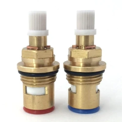 Image of Tap Cartridge Pair of Valves Compatible Perrin Rowe Cirrus Orbiq Rubiq 9.13247 9.13249 Hot and Cold