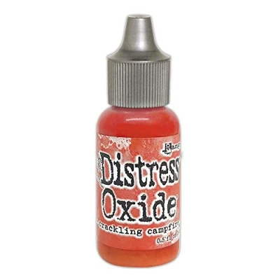 Image of Tim Holtz Ranger Distress Oxides Re inker Crackling Campfire, 0.5 oz