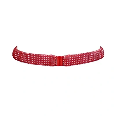 Image of Zac&#039;s Alter Ego 2.2cm Elasticated Fashionable Retro Polka Dot Skinny Waist Belt