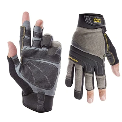 Image of Kuny&#039;s 140L Size 10/Large Pro Framer Flexgrip Gloves,Gray/Black