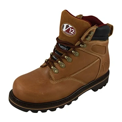 Image of V12 Safety Footwear V124 Mohawk Mens Work Boots Brown Size=6