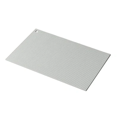 Image of Zeal Large Silicone Trivet Mat Kitchen Worktop Protector for Hot Pots and Pans (36 x 24 cm) Heat Resistant Mat, Non Slip Rectangle (French Grey)