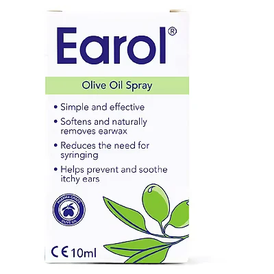 Image of Earol Olive Oil Ear Wax Removal Spray Clinically Proven Reduces Need for Syringing Metered Dose 1 Pack of 10ml Bottle