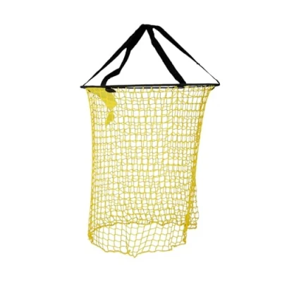 Image of Tabanzhe Soccer Top Bin Football Target Net Foldable Goals Bag for Kicking Accuracy Training Corner Practice Net(Yellow)