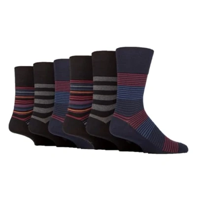 Image of 6 Pairs Gentle Grip Socks size UK 11 (6 X RJ632)
