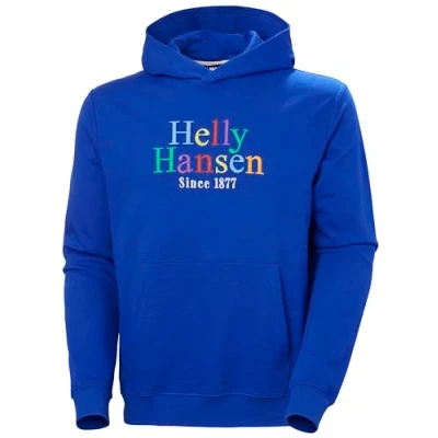 Image of Helly Hansen Mens Core Graphic Sweat Hoodie Cobalt 2.0, 2XL