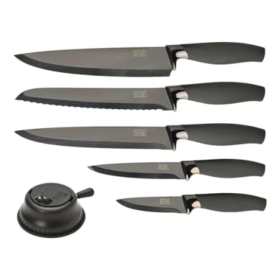 Image of Taylor&#039;s Eye Witness Brooklyn Titanium 5 Piece Knife Set With Sharpener