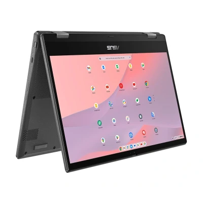 Image of Asus Chromebook CM14 Flip 14&quot; Laptop Touch Kompanio 4GB RAM 128GB eMMC Grey