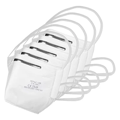 Image of Trend Lightweight FFP2 HEPAC Filter Mask, Pack of 5, Efficient Particulate Capture &amp; Day Long Comfort, RPE/FFP2/A/5