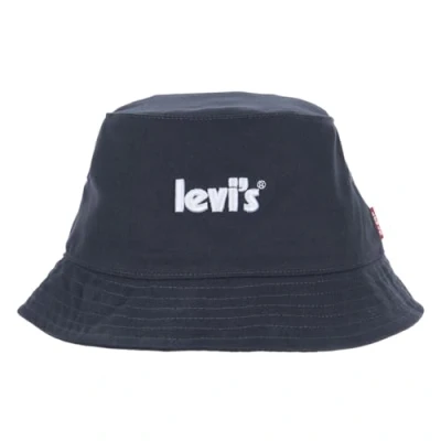 Image of Levi&#039;S Kids Lan Poster Logo Bucket Cap Unisex One Size India Ink