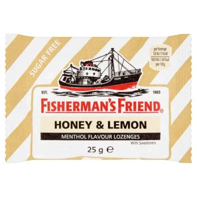 Image of Fishermans Friend Honey and Lemon Menthol Flavour Lozenges Pack of 24 x 25G