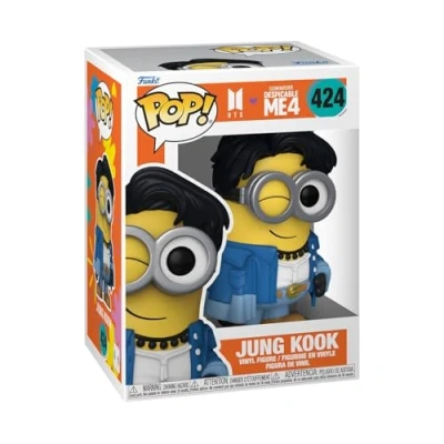 Image of Funko POP! Rocks: Minions X BTS Jungkook Jung Kook + Collectable Vinyl Figure Gift Idea Official Merchandise Toys for Kids &amp; Adults Movies, Music Fans