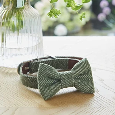 Image of Sweet William Designs Tweed Bow Tie Green