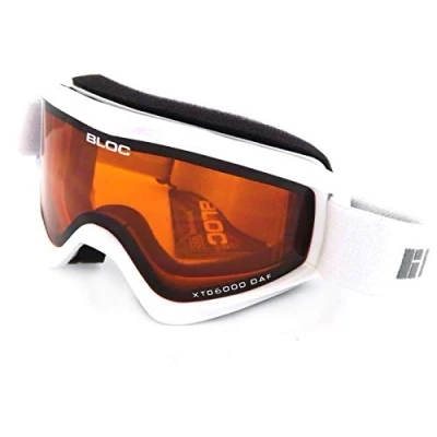 Image of Bloc Comet White Orange Lens Ski Goggle CO2