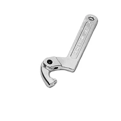 Image of GOZAR Chrome Vanadium Adjustable Hook Wrench C Spanner Tool 19 51mm 32 76mm 51 120mm Round head 2