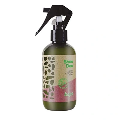 Image of Kaps Eco Friendly Shoe Deodorant Odour Eliminator Spray for Sneakers, Trainers, Shoes Plant Based and Biodegradable 200ml Fresh Deodorizer From Made in Europe