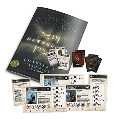 Image of Modiphius Entertainment The Elder Scrolls: Call to Arms: Chapter 3 Card Pack Dawnguard 244 Punch Pack, RPG Accessory for Multiple Sets