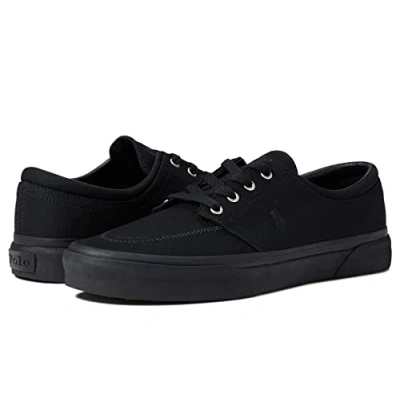 Image of Polo Ralph Lauren Men&#039;s Keaton Laceless Sneakers, Black/Black Pp, 10 UK