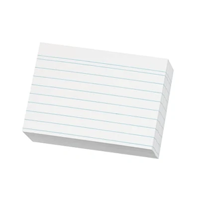 Image of Herlitz A8 Ruled Index Cards White