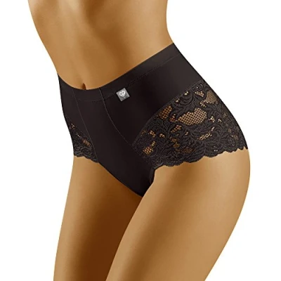 Image of Wolbar Women&#039;s Lace Briefs WB406, Black,S