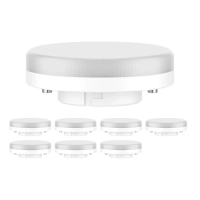 Image of ledscom.de 8 Pieces GX53 LED Bulb, White (4000 K), 6.4 W, 560lm, 97, matt