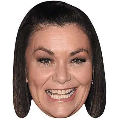 Image of Dawn French (Laugh) Celebrity Mask, Flat Card Face, Fancy Dress Mask