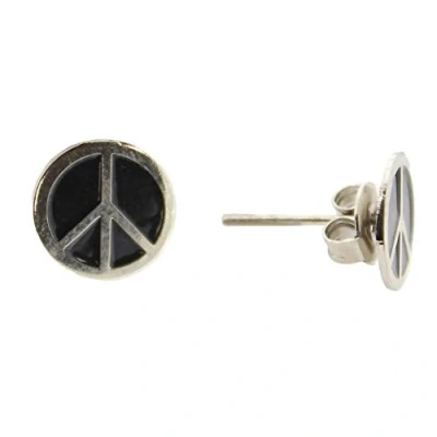 Image of Zac&#039;s Alter Ego 9mm Peace Sign/CND Stud Earrings