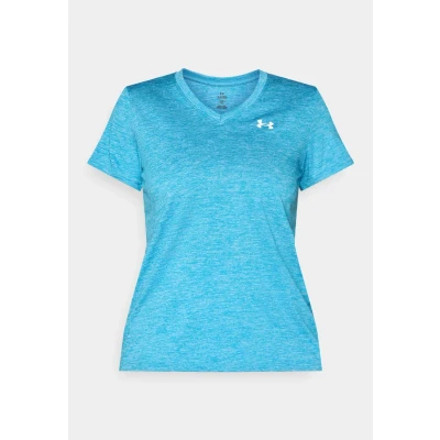 Image of Under Armour Twist Sports Tshirt, Women&#039;s, Size: Large, Ether blue/white