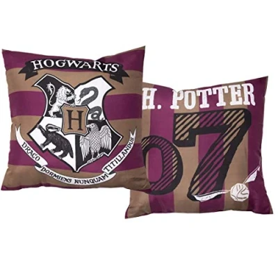 Image of Harry Potter Muggles Square Cushion Pillow Hogwarts Design
