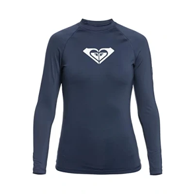 Image of Roxy Whole Hearted Rash vest, Women&#039;s, Size: Large, Mood indigo