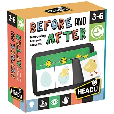 Image of HEADU BEFORE AND AFTER put things into the correct chronological order Educational Games &amp; Puzzles Ages 3 6 years